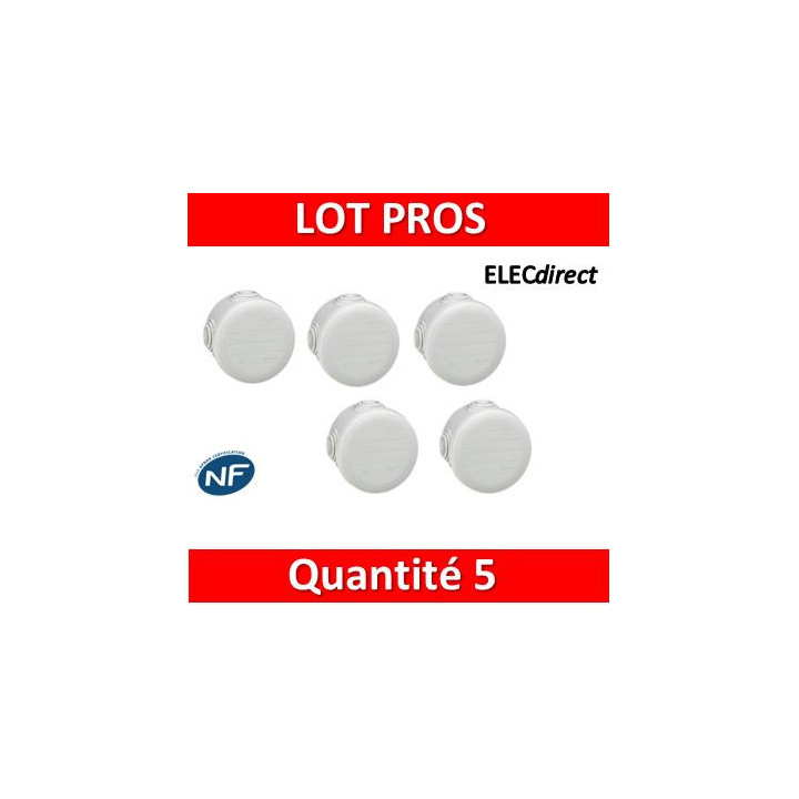 Legrand - LOT  - Boîte de dérivation étanche IP55 - D.70 - 092002x5