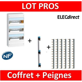 Legrand - LOT - Coffret DRIVIA 39 M + peigne V/H - 401213+405001+404926x6