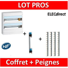 Legrand - LOT - Coffret DRIVIA 36 M + peigne H/V - 401222+404928x4+405000