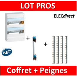 Legrand - LOT - Coffret DRIVIA 26 M + peigne V/H - 401212+405000+404926x4