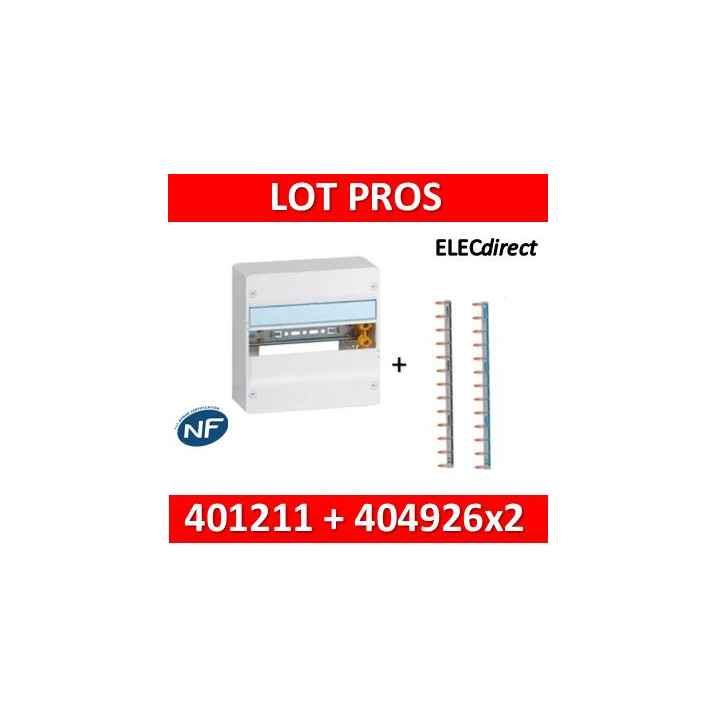 Legrand - Coffret DRIVIA 13 Modules - 1R de 13M + peignes PH+N - 401211+404926x2