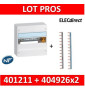 Legrand - Coffret DRIVIA 13 Modules - 1R de 13M + peignes PH+N - 401211+404926x2
