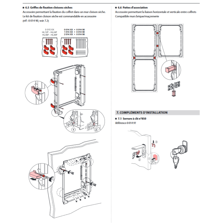 Legrand - Coffret encastré - porte métal extra plate - 2 rangées - 24+4 mod - 001532