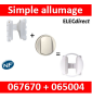 Legrand - Voyant à bornes - Témoin/lumineux + enjoliveur pour couronne lumineuse - 067670+065004