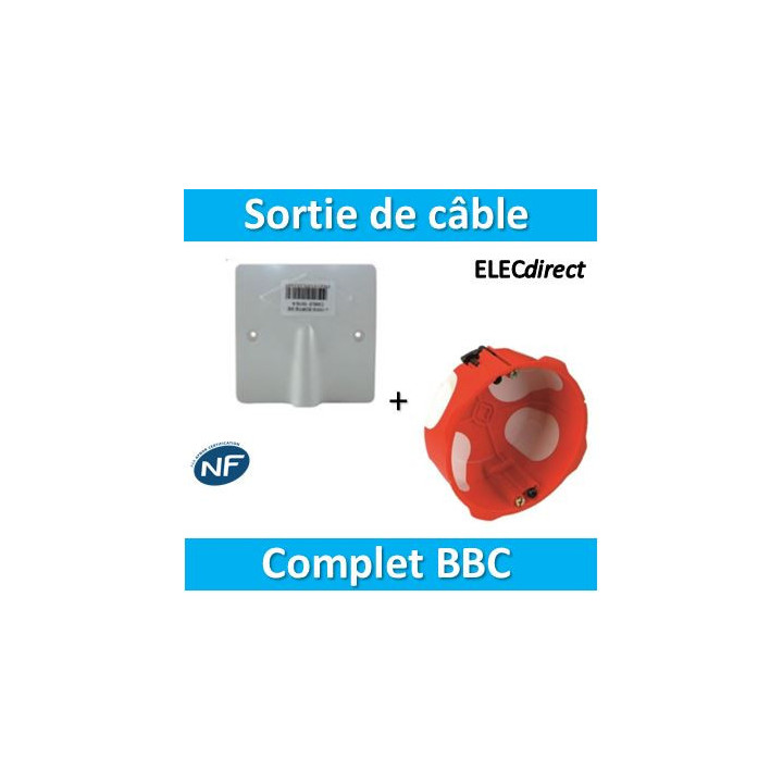 SIB - Sortie de câble 20/32A - à vis dim. 100x100 + Boîte BBC - P11032+38640