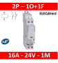 Legrand - Contacteur bobine 24V~ 2P - 250V 16A - O+F - 412503