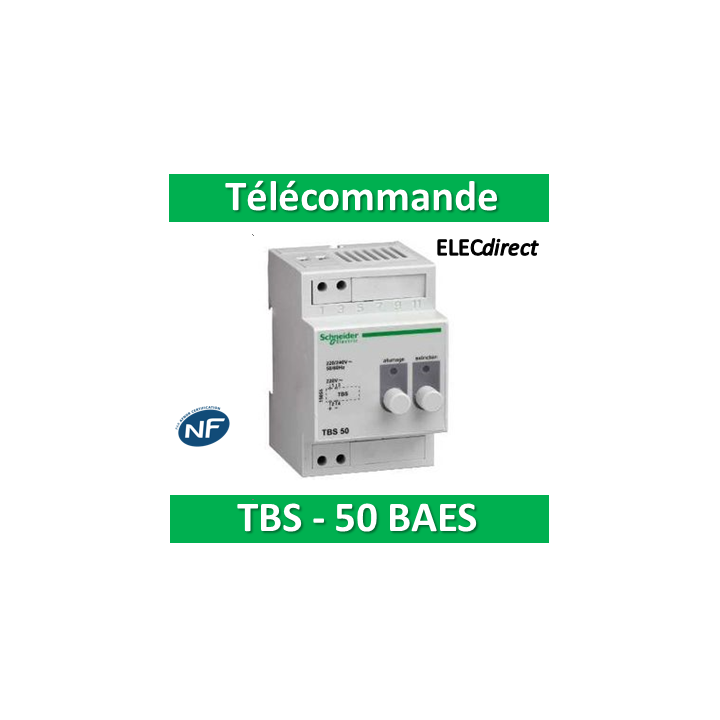 Schneider - Télécommande pour blocs de secours TBS 50 BAES - Réf :15855