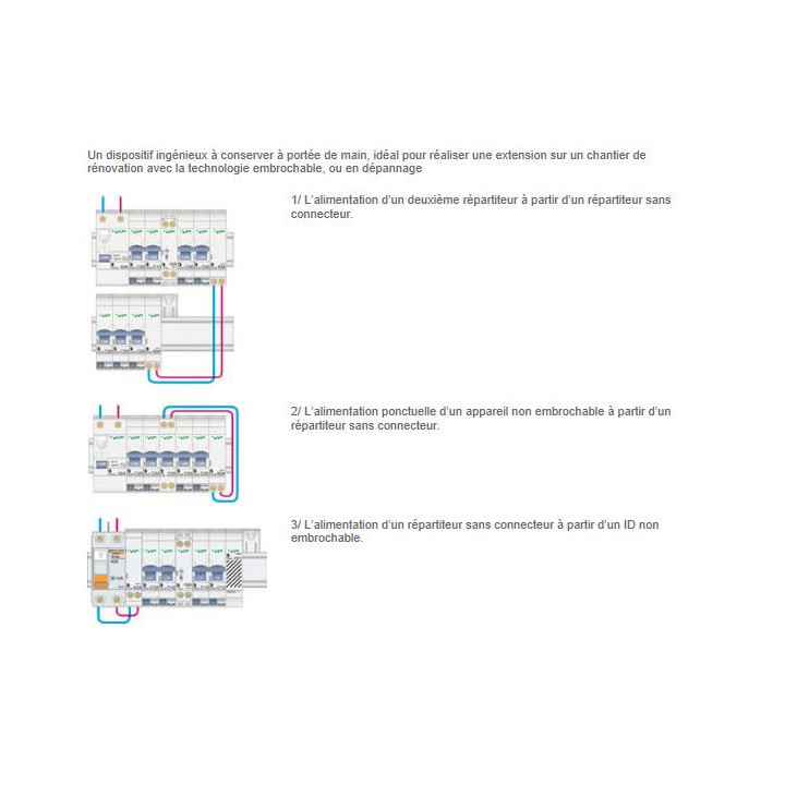 Schneider - Resi9 xe - module de repiquage - 63a - embrochable - LOT DE 2 R9EXR