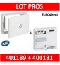 Legrand - LOT - Platine pour Disjoncteur branchement + Compteur - DRIVIA 18M + habillage + porte - 401181+401189