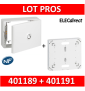 Legrand - LOT - Platine pour Disjoncteur branchement Seul - DRIVIA 18M + habillage + porte - 401191+401189