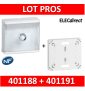 Legrand - LOT - Platine pour Disjoncteur branchement Seul - DRIVIA 13M + habillage + porte - 401191+401188