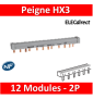 Legrand - Peigne d'alimentation HX³ - 2P / 3 phases - bornes à vis - - 12 mod - 404940
