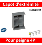 Legrand - Capot d'extrémités pour peigne HX³ tétrapolaire/bipolaire équilibré sur 3 phases - 404991