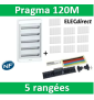 Schneider - Coffret électrique PRAGMA 120 modules - 5 rangées de 24M - PRA10269W