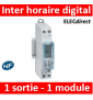Legrand - Interrupteur horaire modulaire programmable journalier et hebdomadaire standard 230V~ 1 sortie 16A - 1 module - 412681