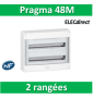 Schneider - Coffret électrique PRAGMA 48 modules - 2 rangées de 24M - PRA10266W