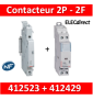Legrand - Contacteur de puissance 2P bobine 230V - 25A - 2F + auxiliaire - 412523 + 412429