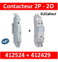 Legrand - Contacteur de puissance 2P bobine 230V - 25A - 2O + auxiliaire - 412524 + 412429
