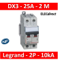 Legrand - Disjoncteur bipolaire DX3 25A - 10kA - courbe C - 407786