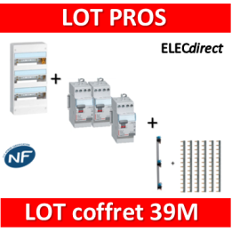 Legrand - Lot tableau 39M DRIVIA - 401213 + 411611 x2 + 411617 + 405001 + 404926 x6