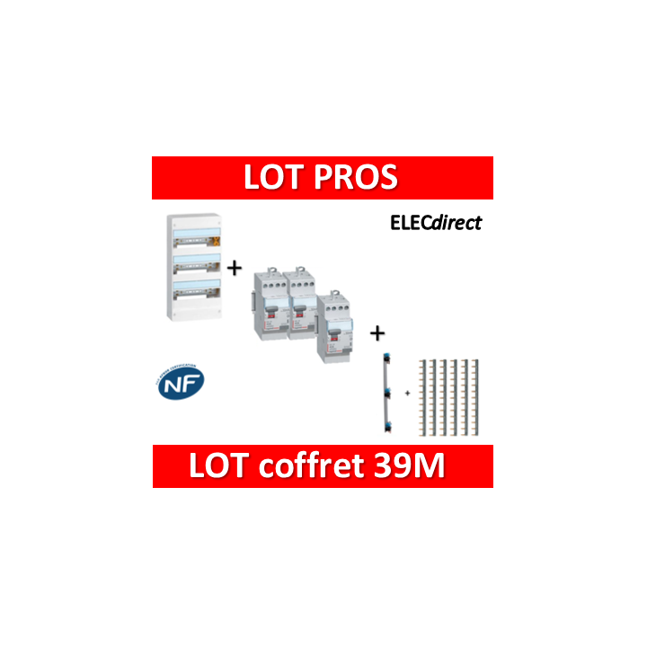 Legrand - Lot tableau 39M DRIVIA - 401213 + 411611 x2 + 411617 + 405001 + 404926 x6