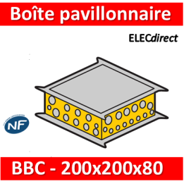 Legrand Batibox - Boîte pavillonnaire BBC 200x200x80 - 089311