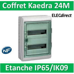 Schneider - Coffret Kaedra 2 rangées 24M - IP65/IK09 - 13964