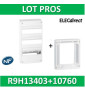 Schneider - LOT  - Coffret électrique RESI9 39 modules - 3R de 13M + rehausse - R9H13403+R9H10760