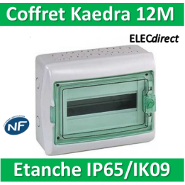 Schneider - Coffret Kaedra 1 rangée 12M - IP65/IK09 - 13962