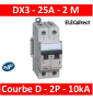 Legrand - Disjoncteur bipolaire DX3 25A - 10kA - courbe D - 408017