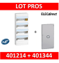Legrand - LOT  - Coffret DRIVIA 52 Modules + porte - largeur 250mm - 401214+401344