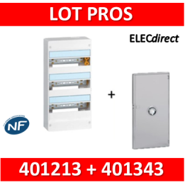 Legrand - LOT - Coffret DRIVIA 39 Modules + porte - 401213+401343