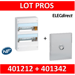 Legrand - LOT  - Coffret DRIVIA 26 Modules + porte - 401212+401342
