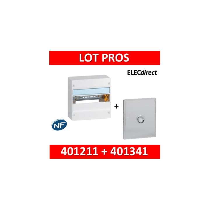 Legrand - LOT - Coffret DRIVIA 13 Modules + porte - 401211+401341