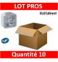 Legrand - Boîtier à embouts Prog Plexo composable - 1 poste - gris - 069651x10