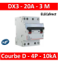 Legrand - Disjoncteur 4P DX3 20A - 10kA - courbe D - 408127