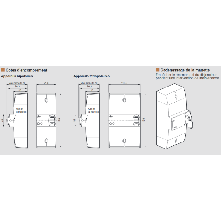 Legrand - Disjoncteur de branchement ERDF - 4P 30/60A 500 MA Sélectif - Réf.: 401013