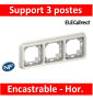 Legrand Plexo - Support encastrable pour Plexo composable - Hor. - blanc - 3 postes - 069698