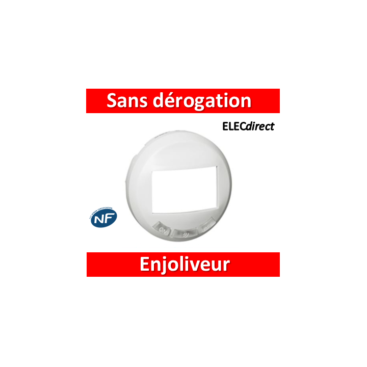 Legrand Céliane - Enjoliveur blanc écodétecteur sans dérogation - 068299