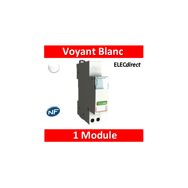 Legrand - Voyant Blanc 250V - LED - 412930