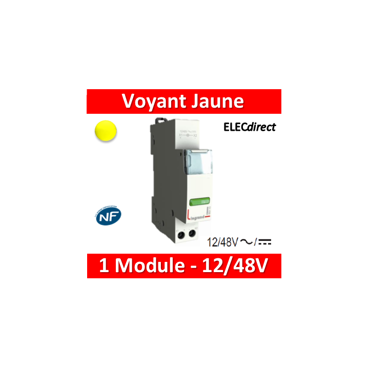 Legrand - Voyant jaune - LED - 12/48V - 412923
