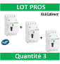 Schneider - contacteur heures creuses - 4NO 25A - commande manuelle - R9PCTH4x3