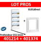 Legrand - LOT  - Coffret DRIVIA 52 Modules + rehausse - 401214+401374