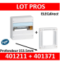 Legrand - LOT  - Coffret DRIVIA 13 Modules + rehausse - largeur 250mm - 401211+401371