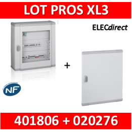 Legrand - Coffret de distribution 144 modules - 6 rangées de 24M + porte - XL3 160 - 401806+020276