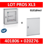 Legrand - Coffret de distribution 144 modules - 6 rangées de 24M + porte - XL3 160 - 401806+020276