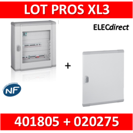 Legrand - Coffret de distribution 120 modules - 5 rangées de 24M + porte - XL3 160 - 401805+020275
