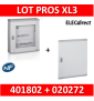 Legrand - Coffret de distribution 48 modules - 2 rangées de 24M - XL3 160 + porte - 401802+020272