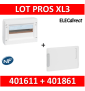 Legrand - Coffret de distribution 18 modules - 1R de 18M + porte - XL3 125 - 401611+401861