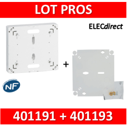 Legrand - Fond isolant + platine disjoncteur seul DRIVIA - 401191+401193